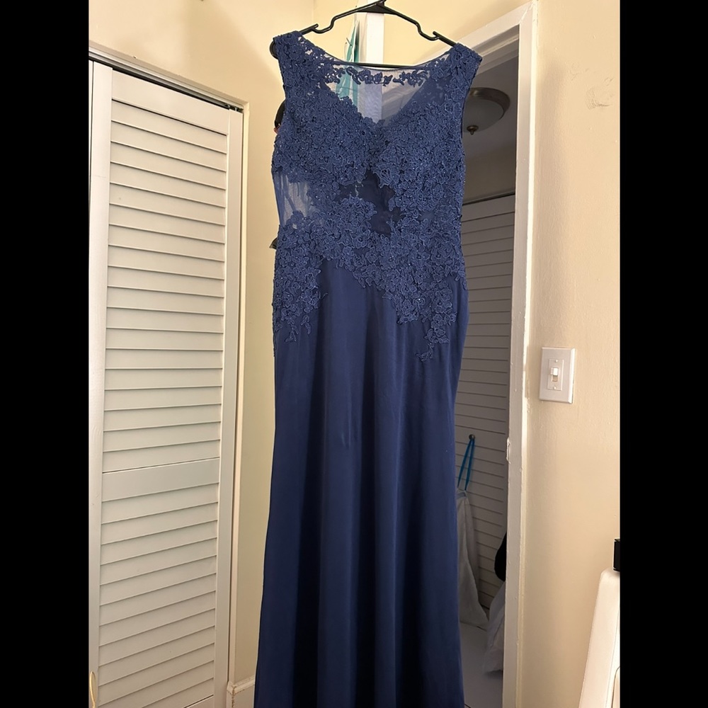 Navy blue Long formal dress